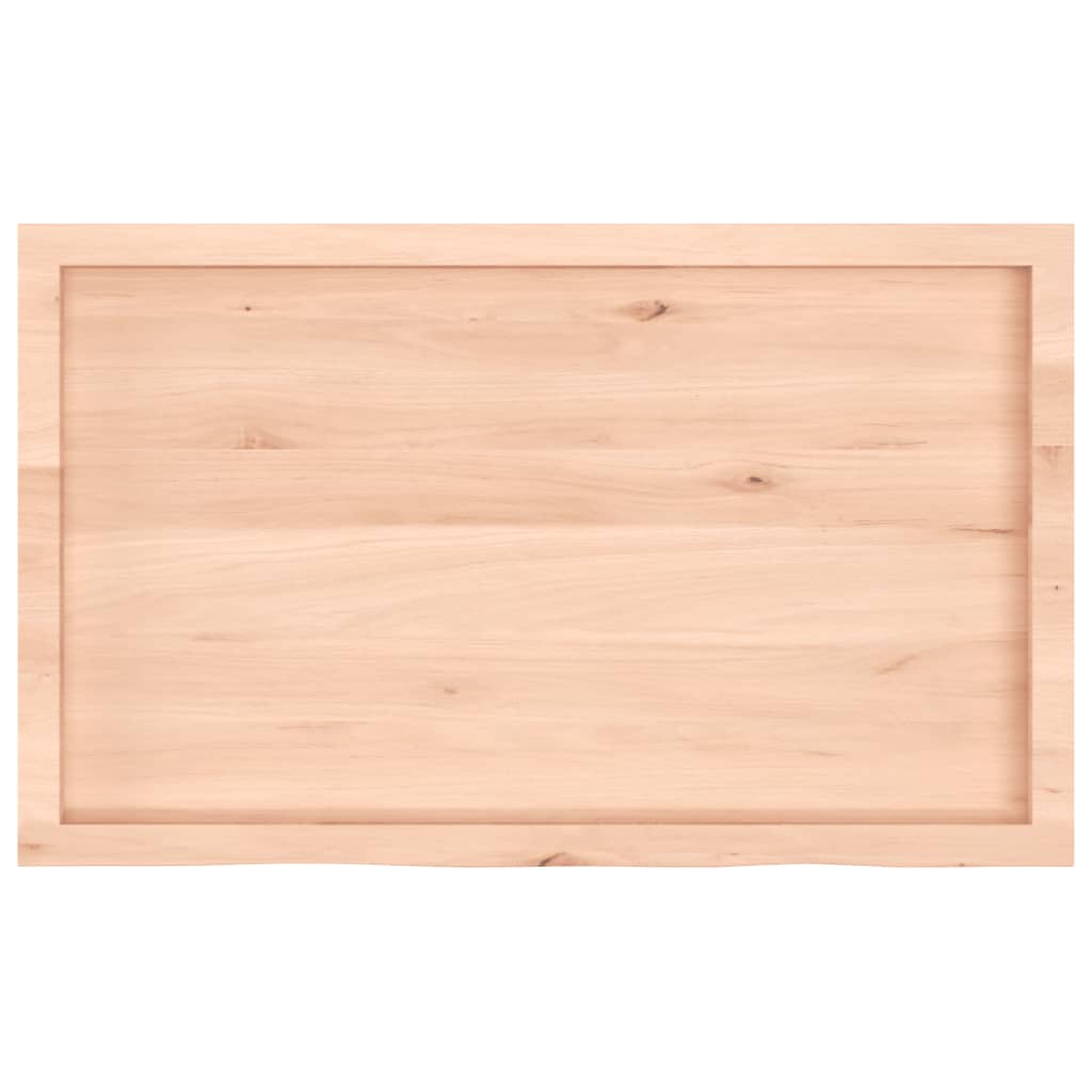 Kylpyhuoneen Työtaso 100X60X(2-4) Cm Käsittelemätön Täysi Puu