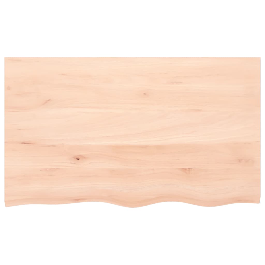 Kylpyhuoneen Työtaso 100X60X(2-6) Cm Käsittelemätön Täysi Puu