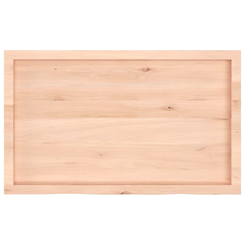 Kylpyhuoneen Työtaso 100X60X(2-6) Cm Käsittelemätön Täysi Puu