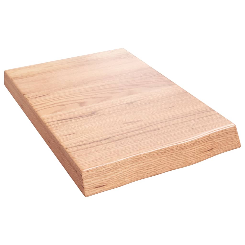 Kylpyhuoneen Työtaso V.ruskea 40X60X(2-6)Cm Käsitelty Täysi Puu