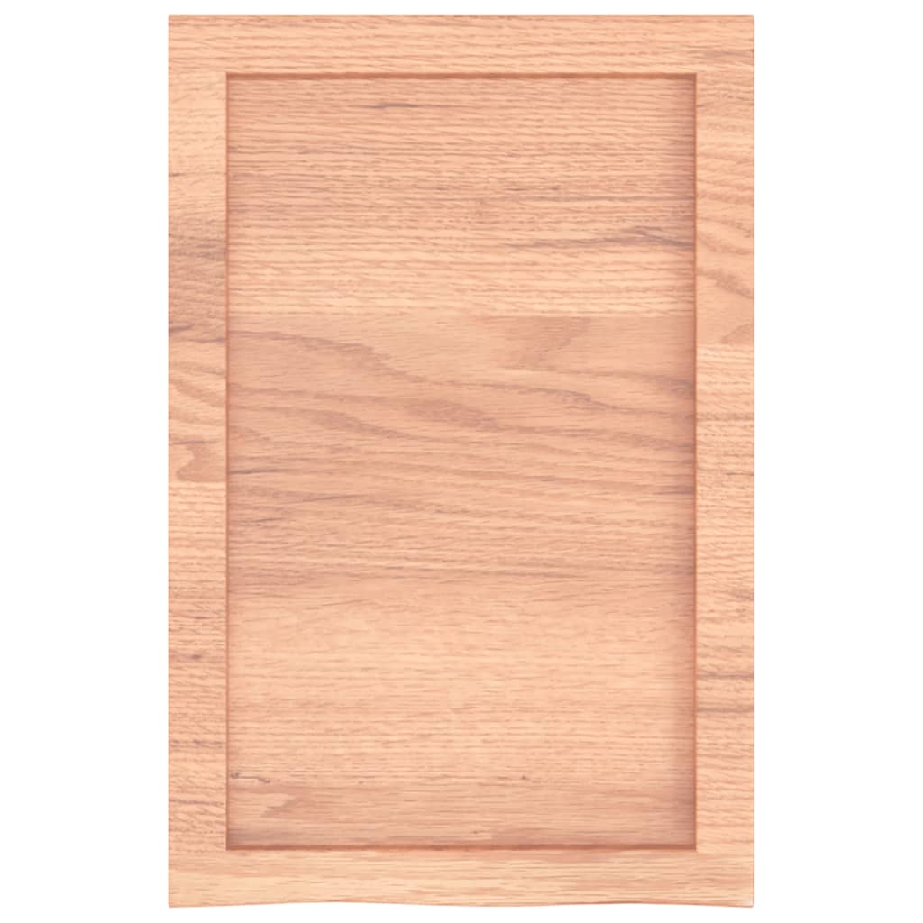 Kylpyhuoneen Työtaso V.ruskea 40X60X(2-6)Cm Käsitelty Täysi Puu