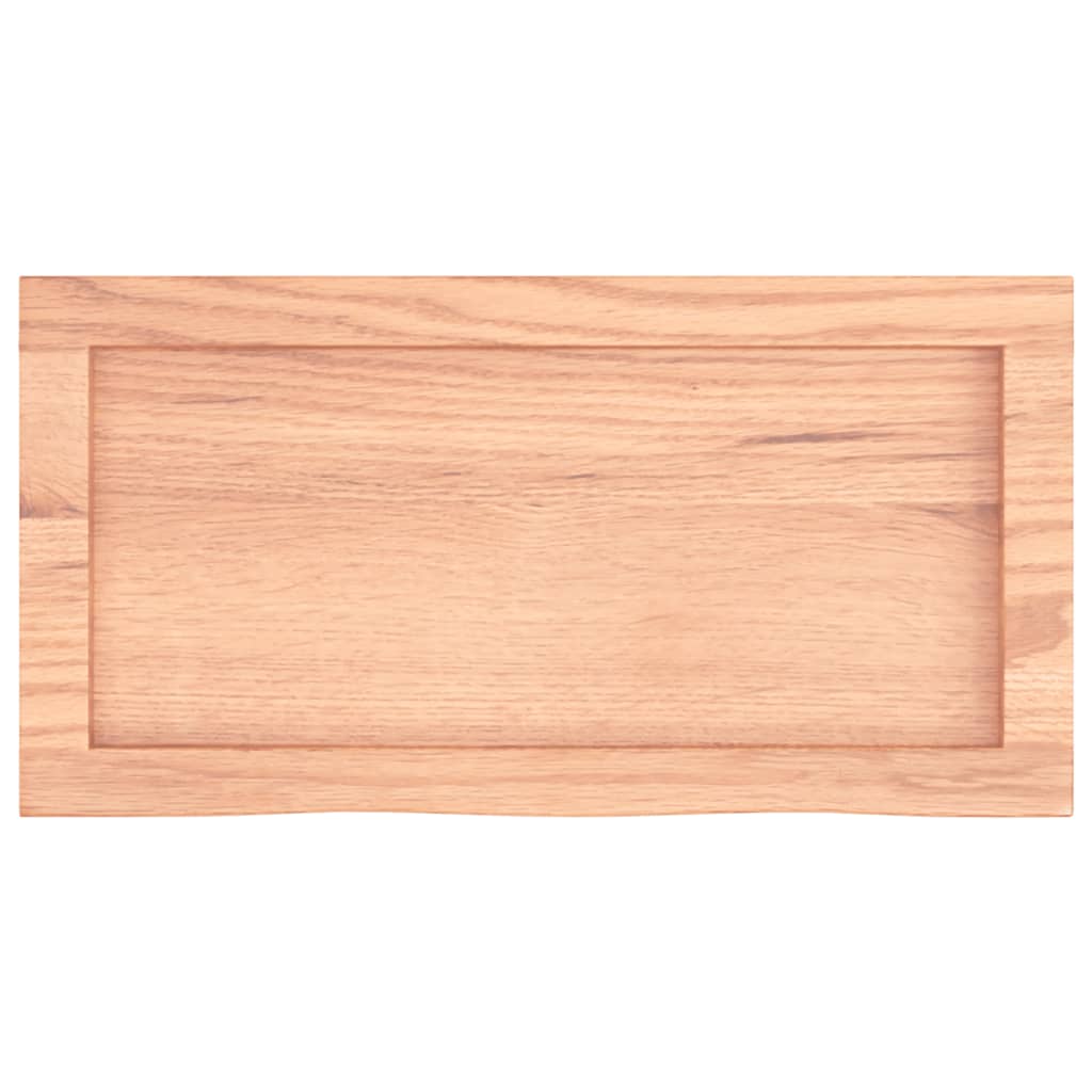 Kylpyhuoneen Työtaso V.ruskea 60X30X(2-6)Cm Käsitelty Täysi Puu