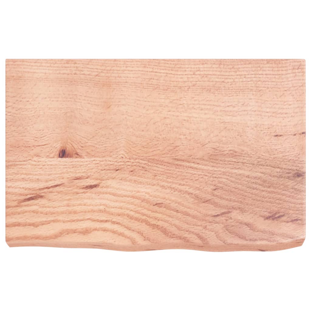 Kylpyhuoneen Työtaso V.ruskea 60X40X(2-6)Cm Käsitelty Täysi Puu