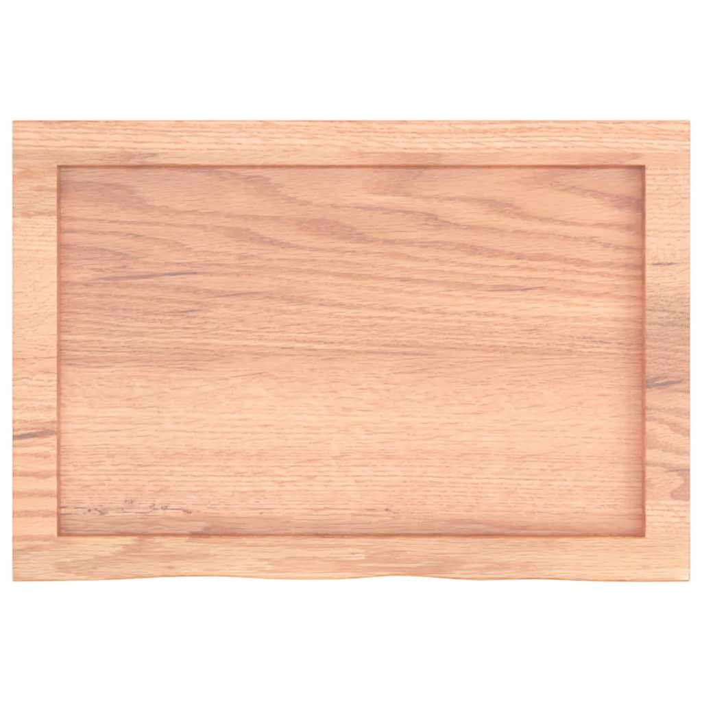 Kylpyhuoneen Työtaso V.ruskea 60X40X(2-6)Cm Käsitelty Täysi Puu