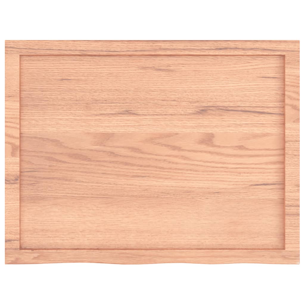 Kylpyhuoneen Työtaso V.ruskea 80X60X(2-4)Cm Käsitelty Täysi Puu