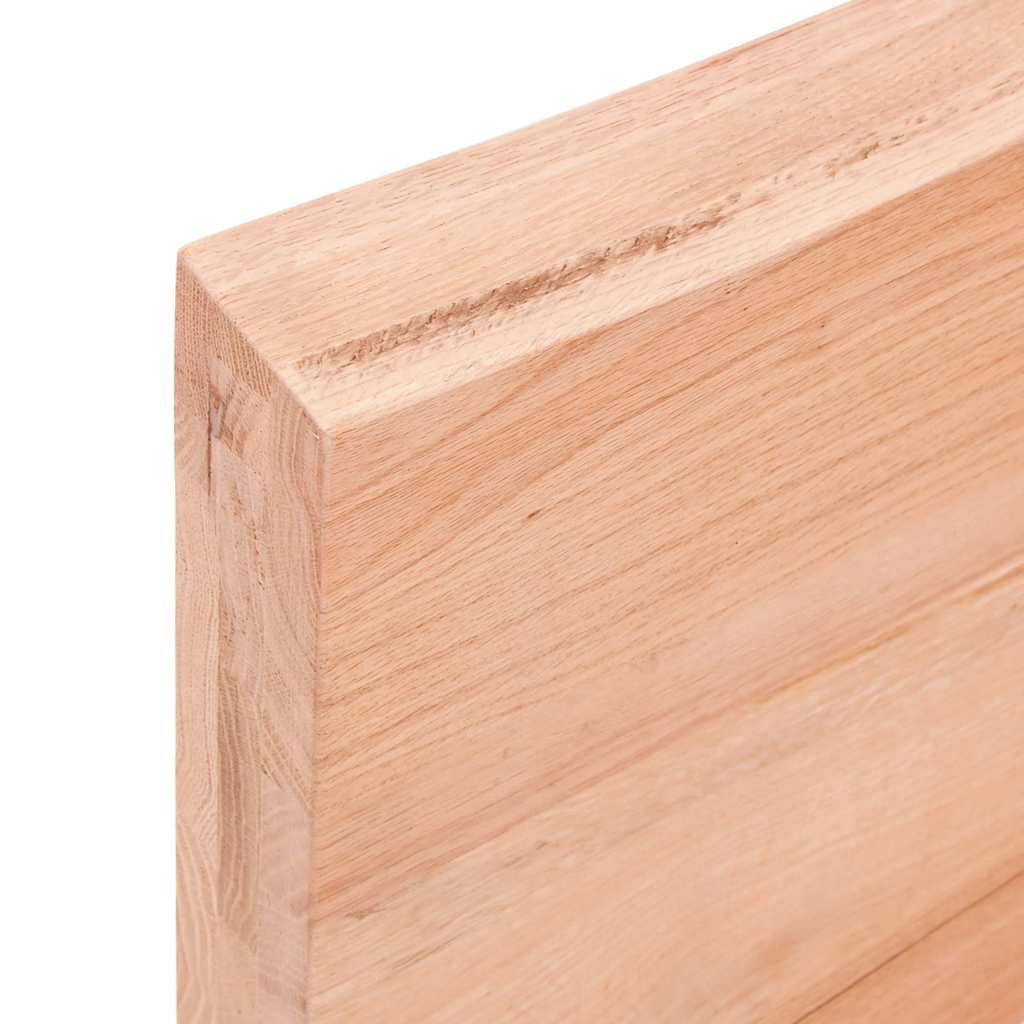 Kylpyhuoneen Työtaso V.ruskea 120X50X(2-6)Cm Käsitelty Täyspuu