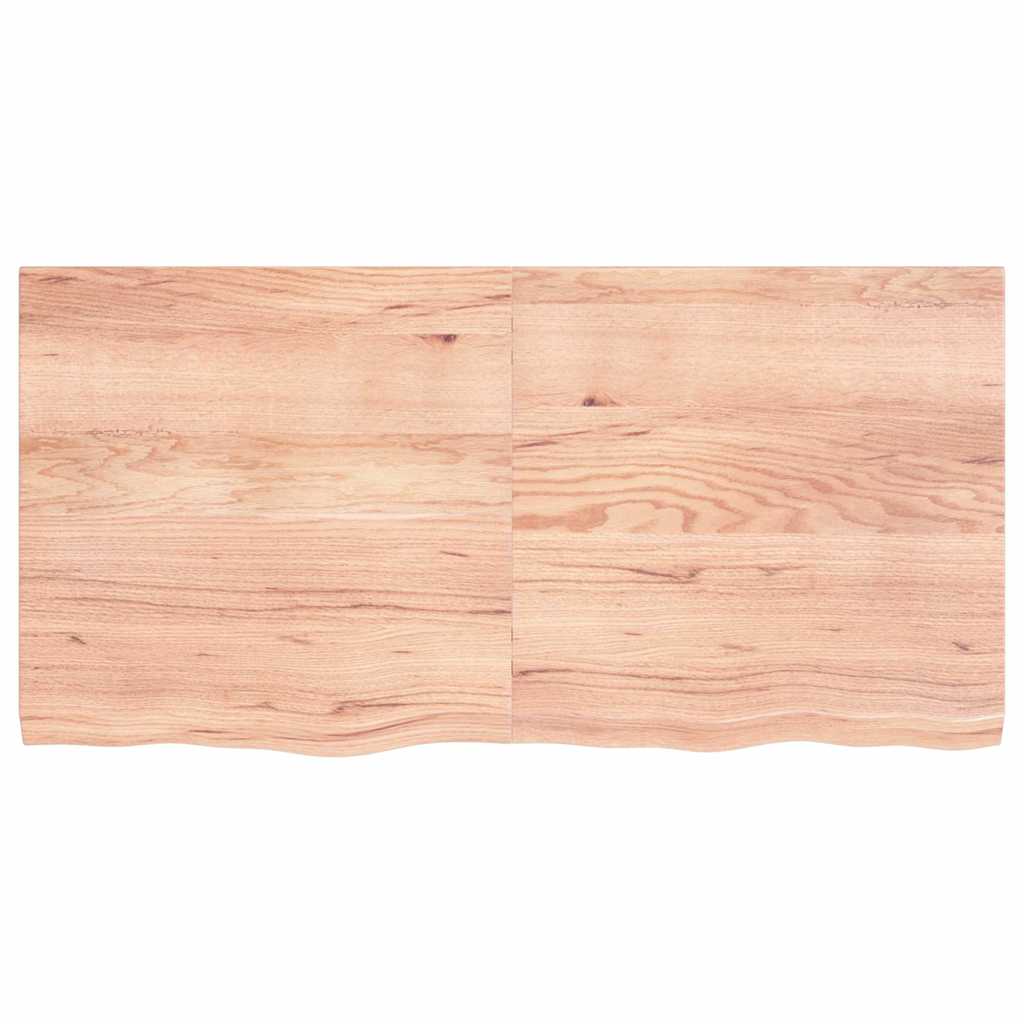 Kylpyhuoneen Työtaso V.ruskea 120X60X(2-4)Cm Käsitelty Täyspuu
