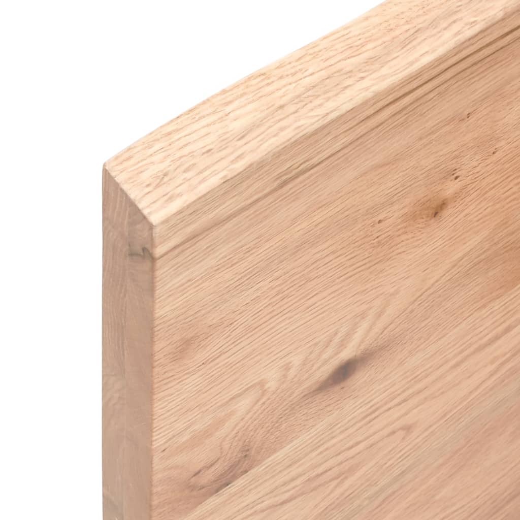 Kylpyhuoneen Työtaso V.ruskea 140X50X(2-4)Cm Käsitelty Täyspuu