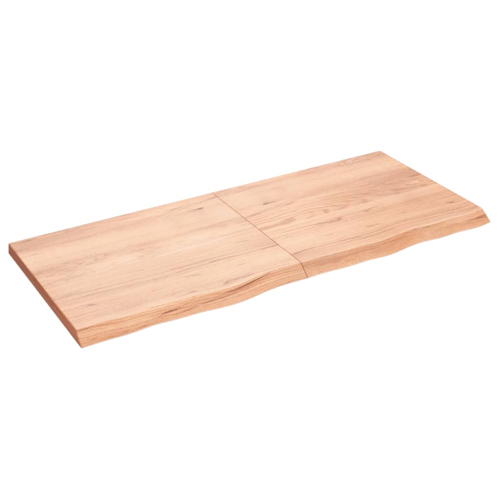 Kylpyhuoneen Työtaso V.ruskea 140X60X(2-4)Cm Käsitelty Täyspuu