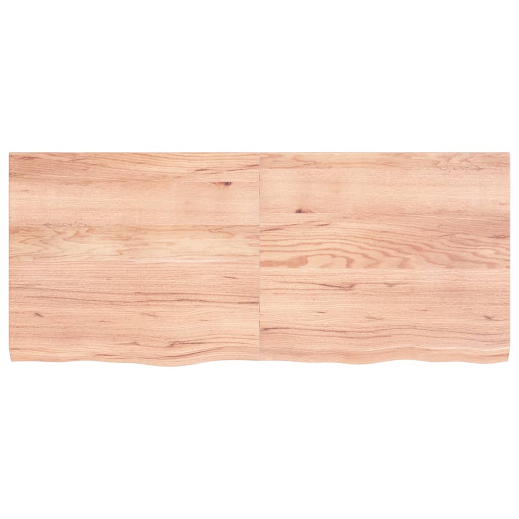 Kylpyhuoneen Työtaso V.ruskea 140X60X(2-4)Cm Käsitelty Täyspuu