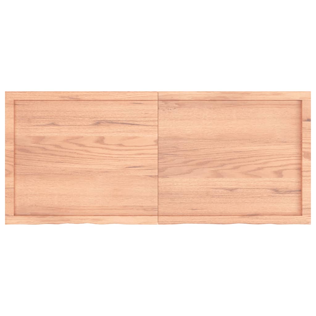 Kylpyhuoneen Työtaso V.ruskea 140X60X(2-4)Cm Käsitelty Täyspuu