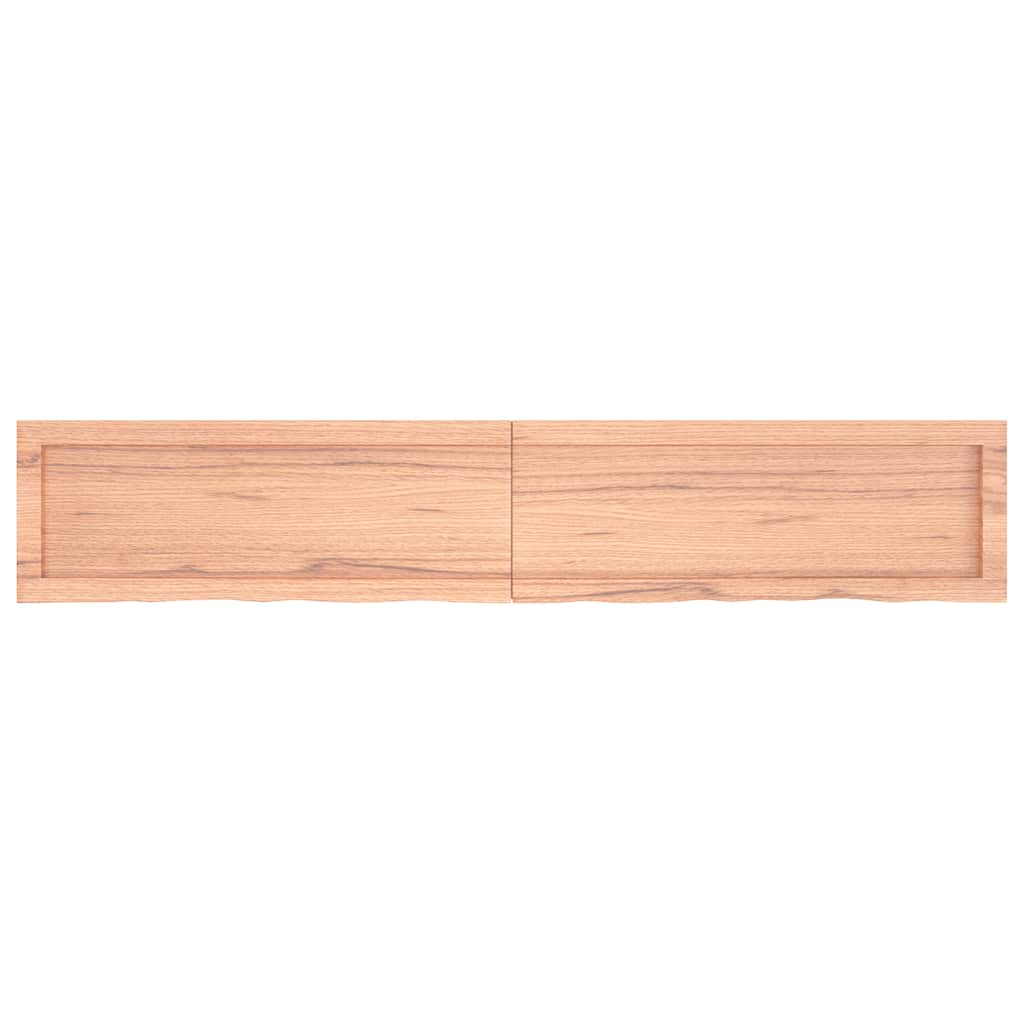 Kylpyhuoneen Työtaso V.ruskea 160X30X(2-4)Cm Käsitelty Täyspuu