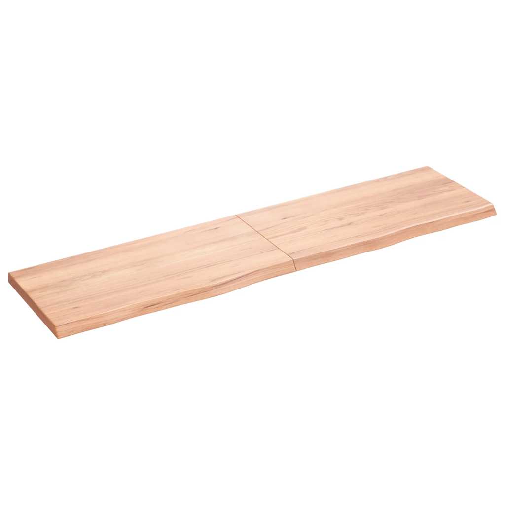 Kylpyhuoneen Työtaso V.ruskea 160X40X(2-4)Cm Käsitelty Täyspuu