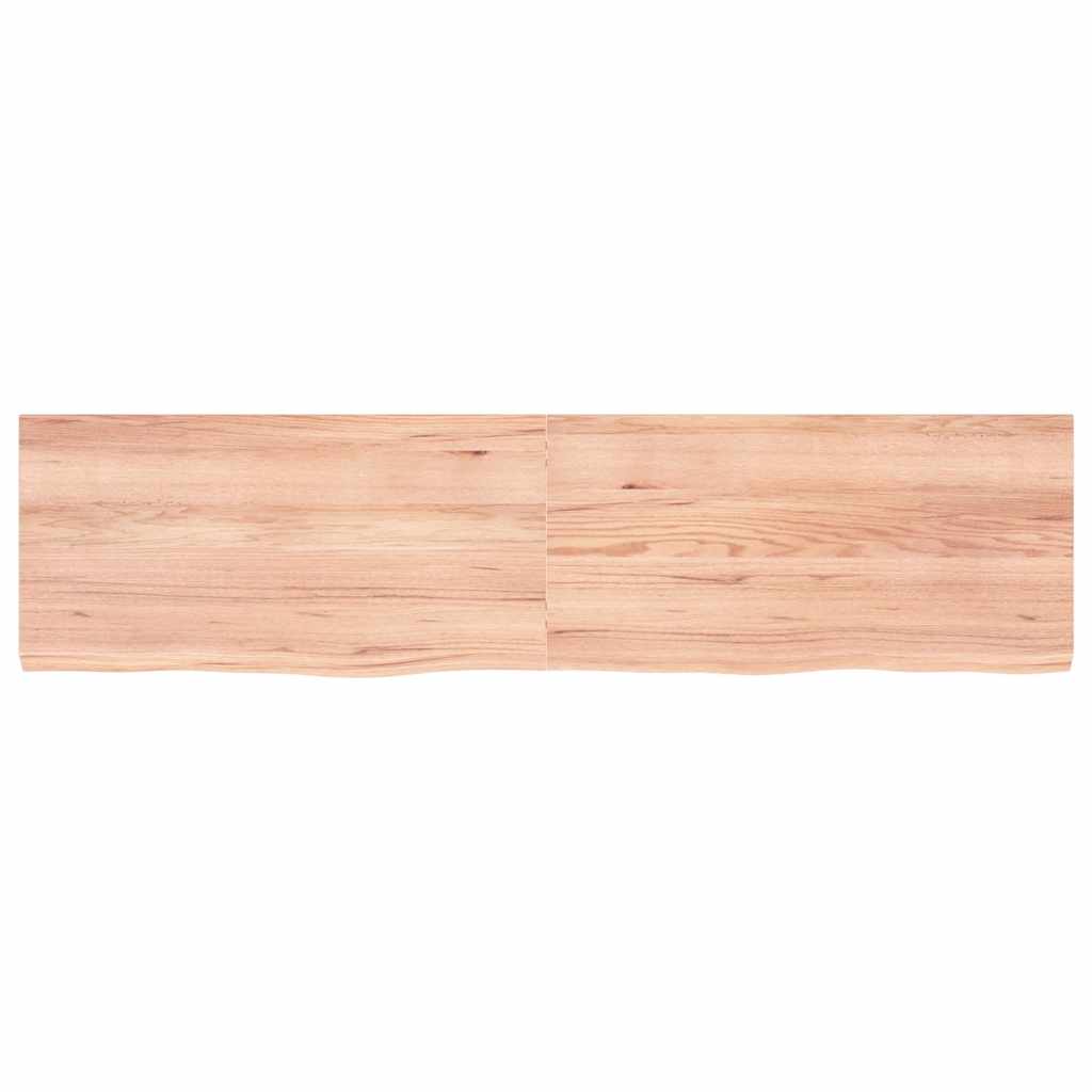 Kylpyhuoneen Työtaso V.ruskea 160X40X(2-4)Cm Käsitelty Täyspuu