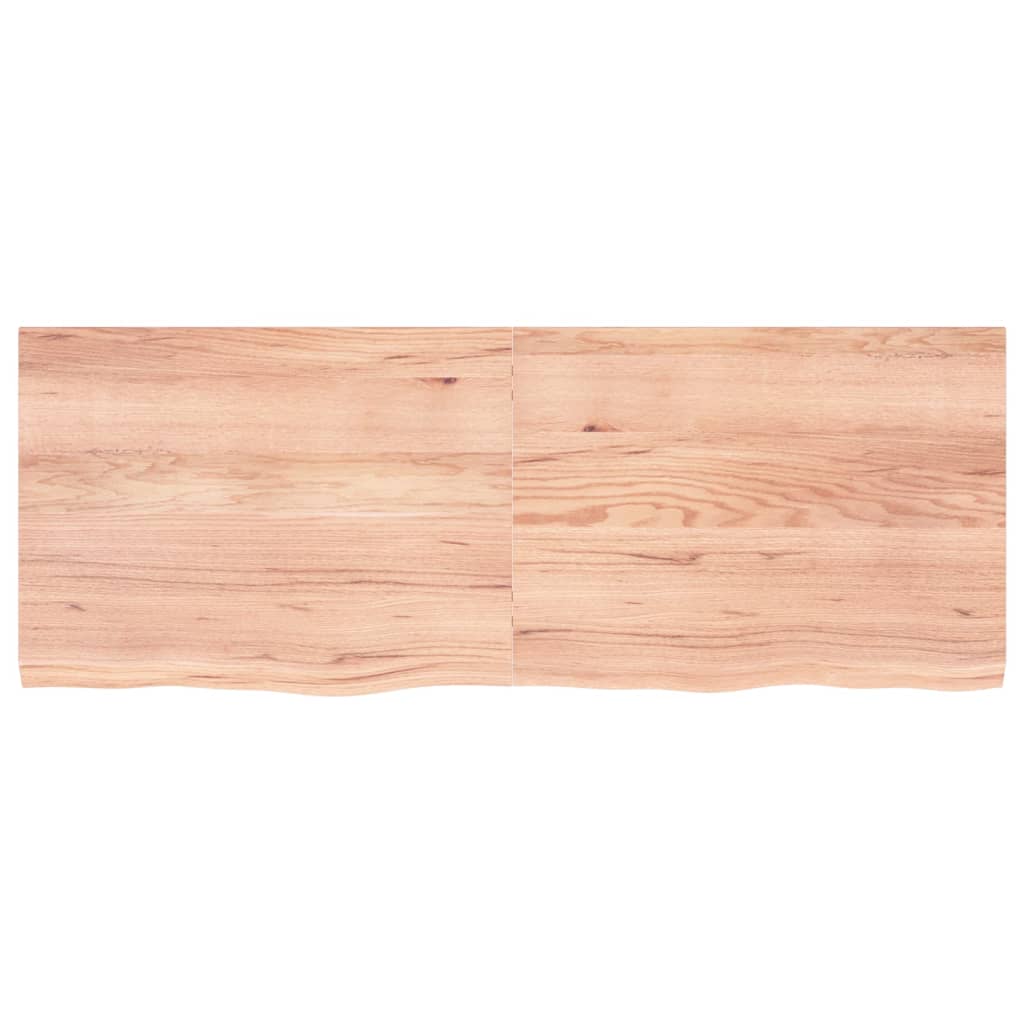 Kylpyhuoneen Työtaso V.ruskea 160X60X(2-4)Cm Käsitelty Täyspuu