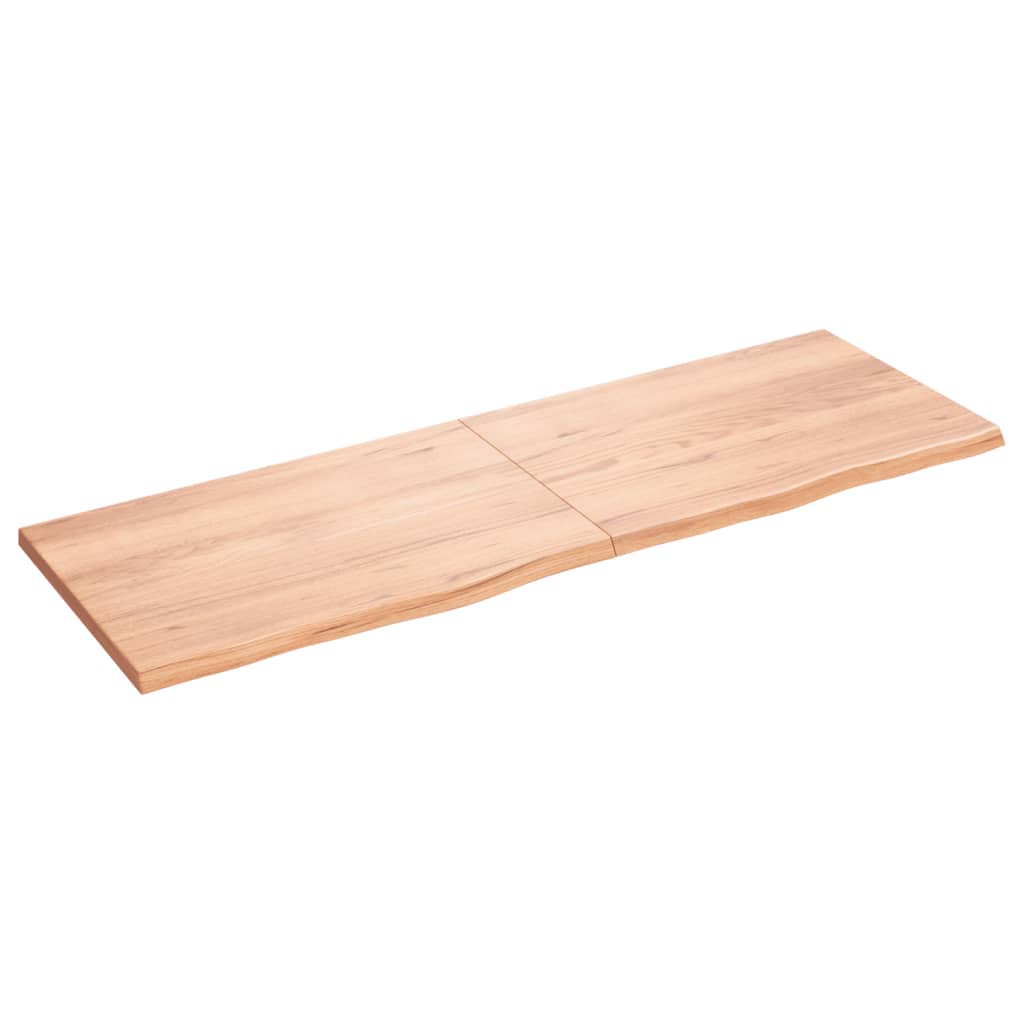 Kylpyhuoneen Työtaso V.ruskea 180X60X(2-4)Cm Käsitelty Täyspuu
