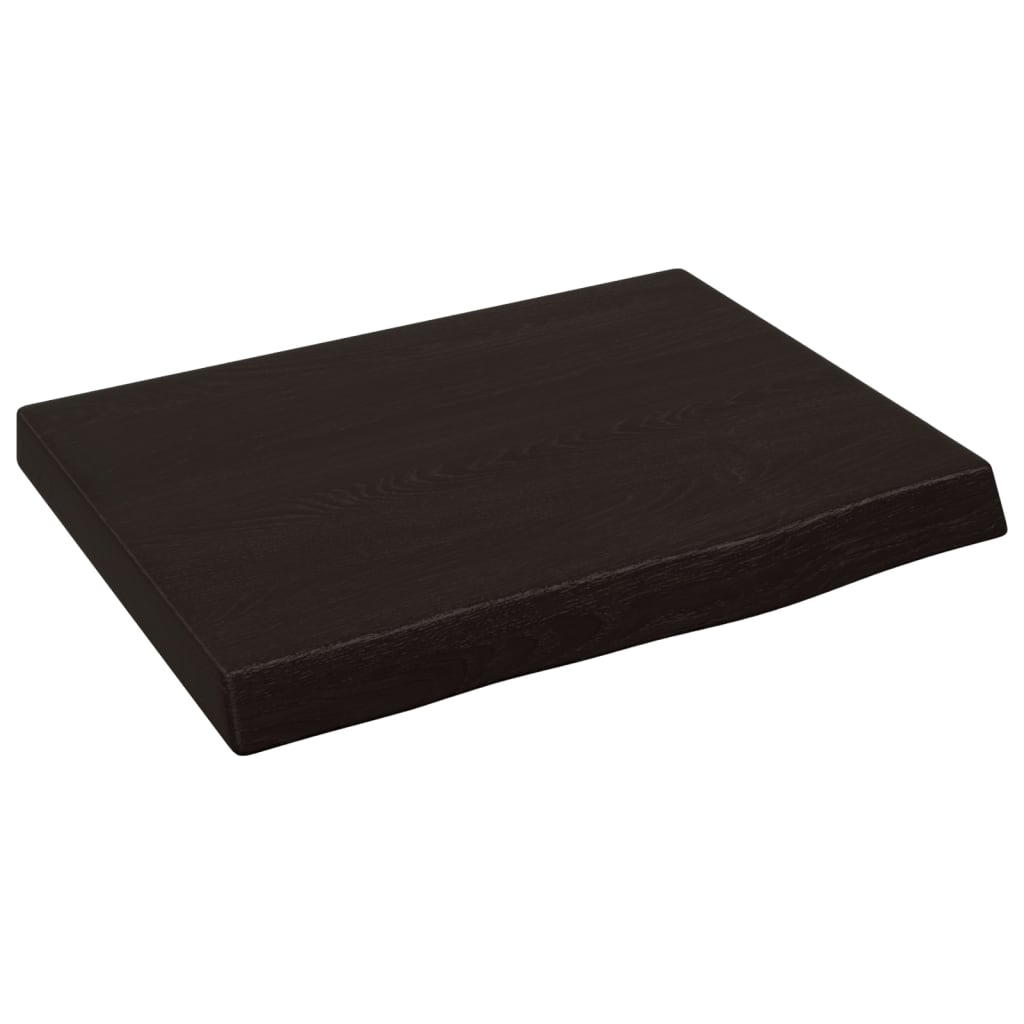 Kylpyhuoneen Työtaso T.ruskea 40X30X(2-4)Cm Käsitelty Täyspuu