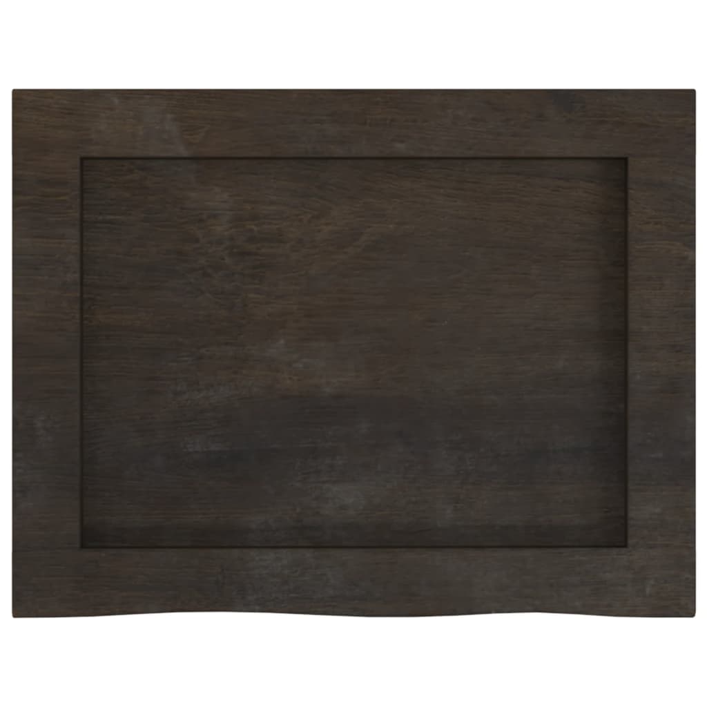 Kylpyhuoneen Työtaso T.ruskea 40X30X(2-4)Cm Käsitelty Täyspuu