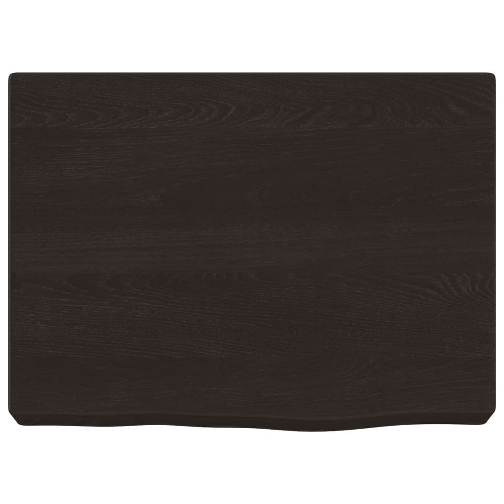 Kylpyhuoneen Työtaso T.ruskea 40X30X(2-6)Cm Käsitelty Täyspuu