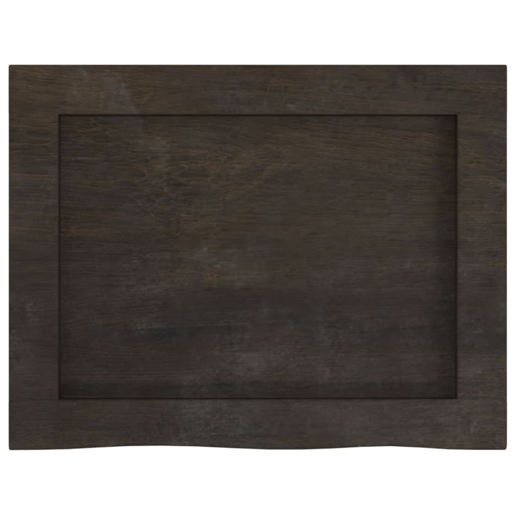Kylpyhuoneen Työtaso T.ruskea 40X30X(2-6)Cm Käsitelty Täyspuu