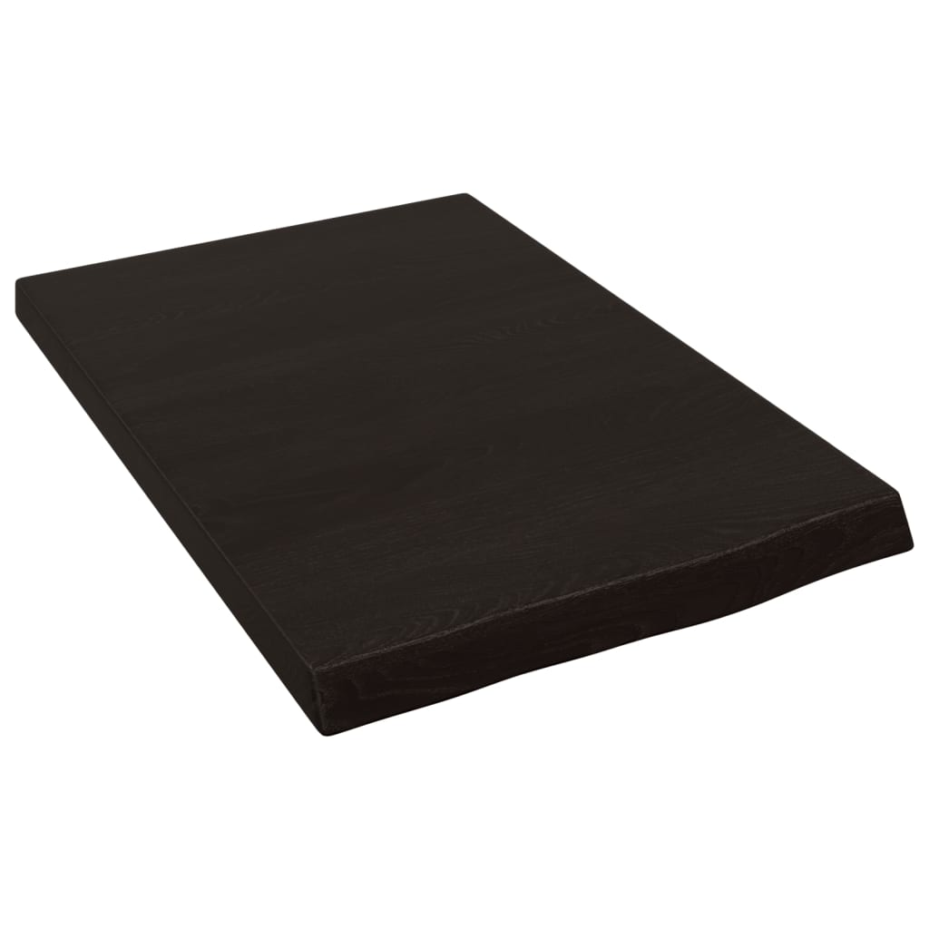 Kylpyhuoneen Työtaso T.ruskea 40X60X(2-4)Cm Käsitelty Täyspuu