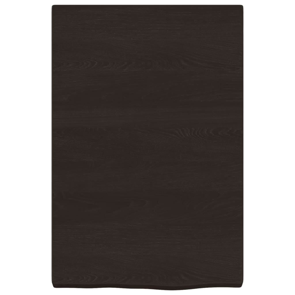 Kylpyhuoneen Työtaso T.ruskea 40X60X(2-4)Cm Käsitelty Täyspuu