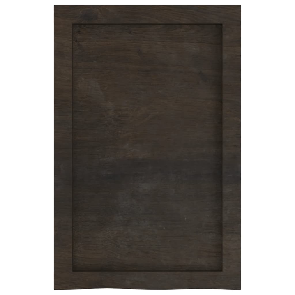 Kylpyhuoneen Työtaso T.ruskea 40X60X(2-4)Cm Käsitelty Täyspuu