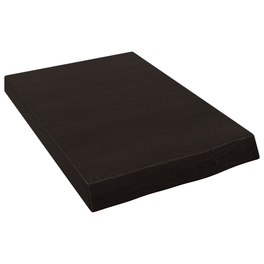 Kylpyhuoneen Työtaso T.ruskea 40X60X(2-6)Cm Käsitelty Täyspuu