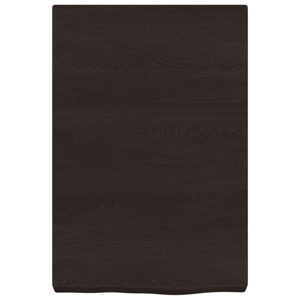 Kylpyhuoneen Työtaso T.ruskea 40X60X(2-6)Cm Käsitelty Täyspuu