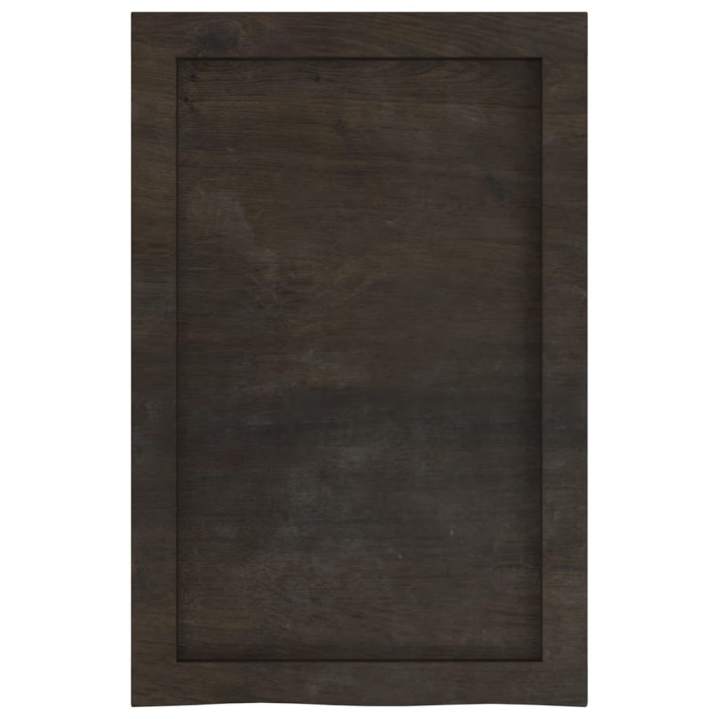 Kylpyhuoneen Työtaso T.ruskea 40X60X(2-6)Cm Käsitelty Täyspuu