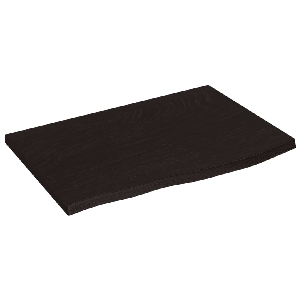 Kylpyhuoneen Työtaso T.ruskea 60X40X(2-4)Cm Käsitelty Täyspuu