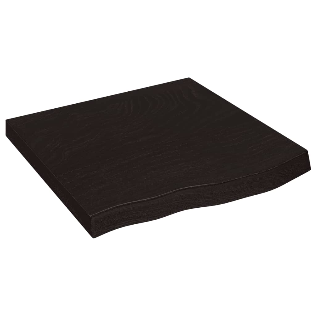 Kylpyhuoneen Työtaso T.ruskea 60X60X(2-6)Cm Käsitelty Täyspuu