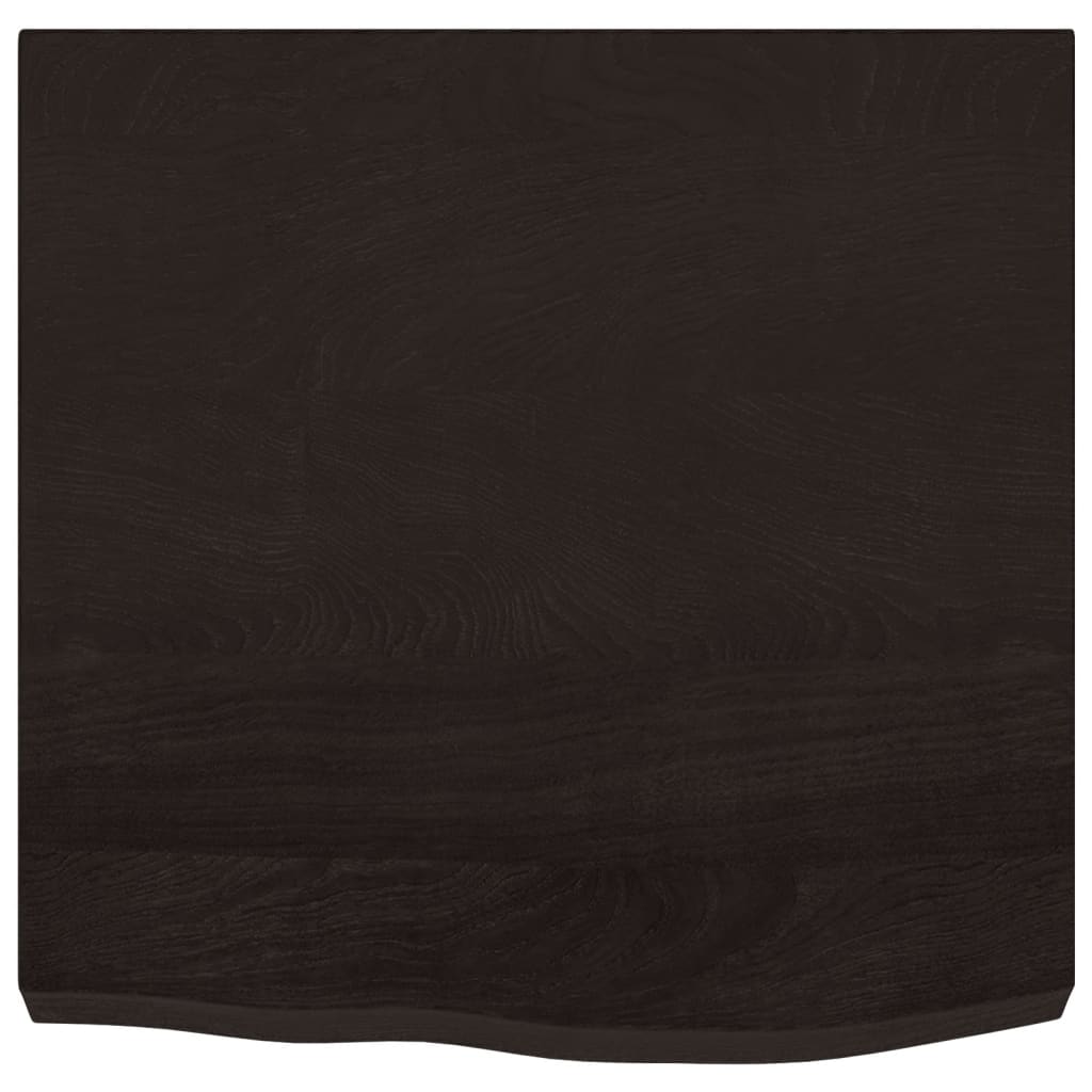 Kylpyhuoneen Työtaso T.ruskea 60X60X(2-6)Cm Käsitelty Täyspuu