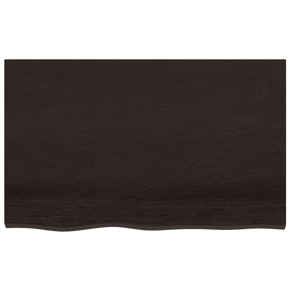Kylpyhuoneen Työtaso T.ruskea 80X50X(2-4)Cm Käsitelty Täyspuu