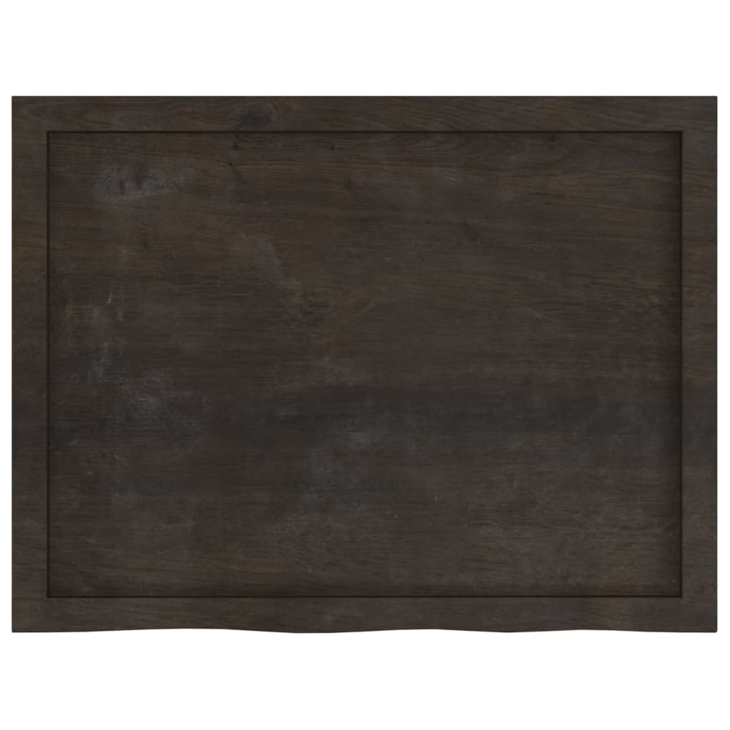 Kylpyhuoneen Työtaso T.ruskea 80X60X(2-4)Cm Käsitelty Täyspuu