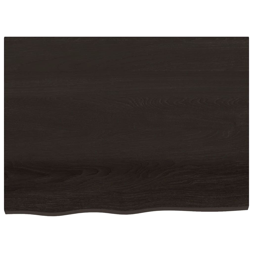 Kylpyhuoneen Työtaso T.ruskea 80X60X(2-6)Cm Käsitelty Täyspuu