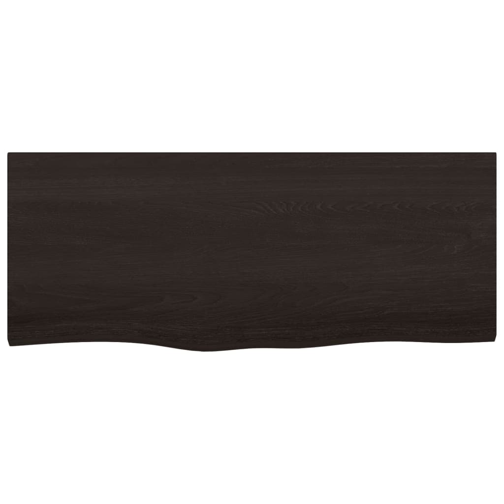 Kylpyhuoneen Työtaso T.ruskea 100X40X(2-4)Cm Käsitelty Täyspuu