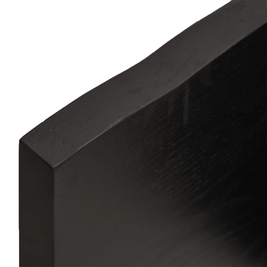 Kylpyhuoneen Työtaso T.ruskea 100X50X(2-4)Cm Käsitelty Täyspuu