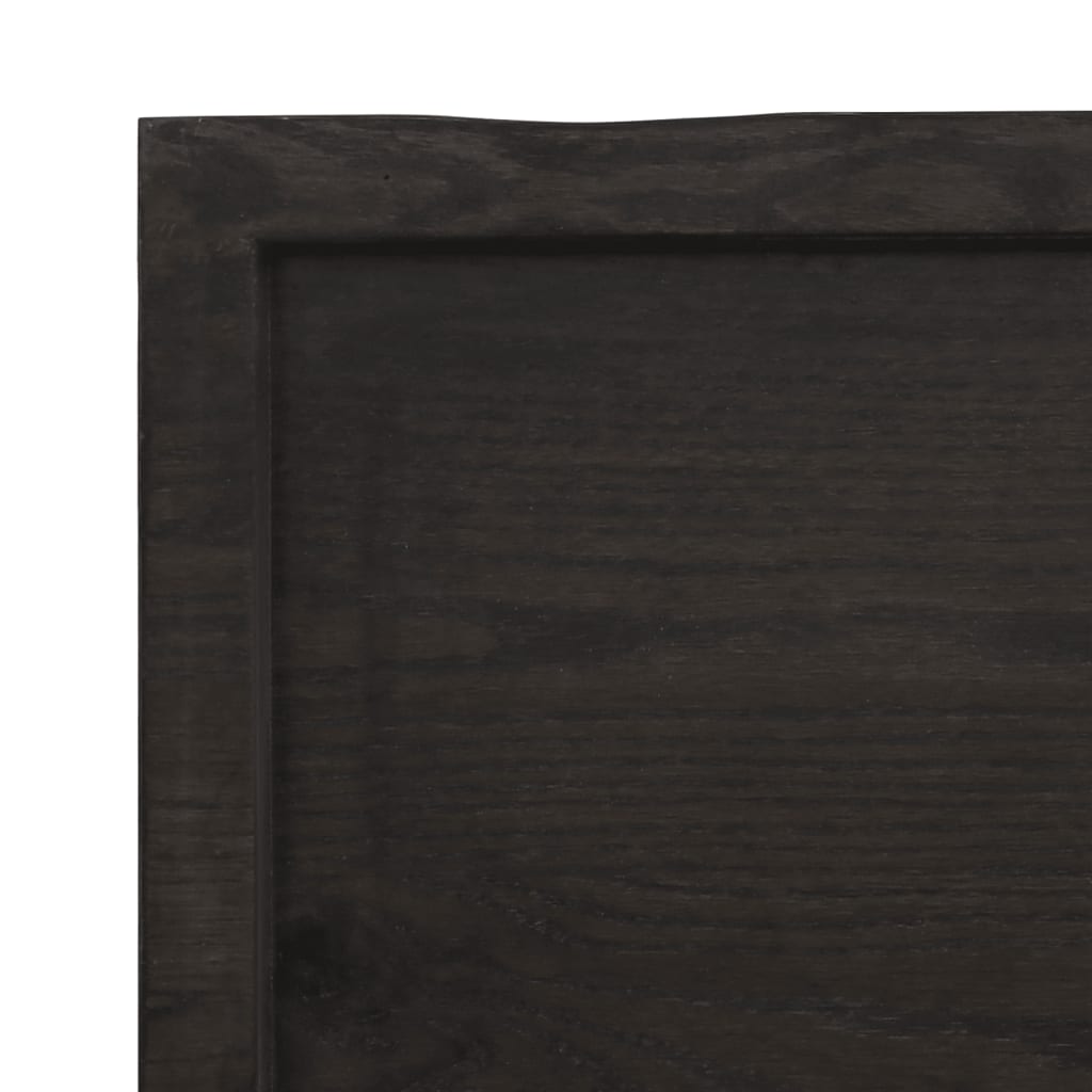 Kylpyhuoneen Työtaso T.ruskea 120X40X(2-6)Cm Käsitelty Täyspuu