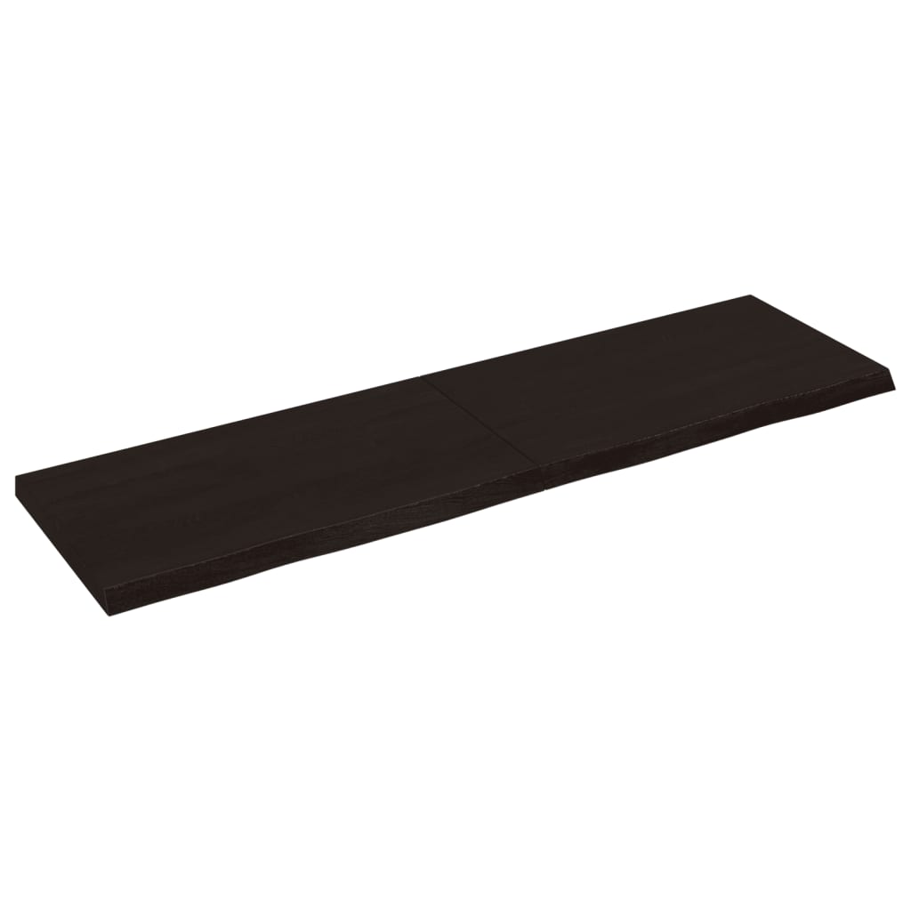 Kylpyhuoneen Työtaso T.ruskea 140X40X(2-4)Cm Käsitelty Täyspuu