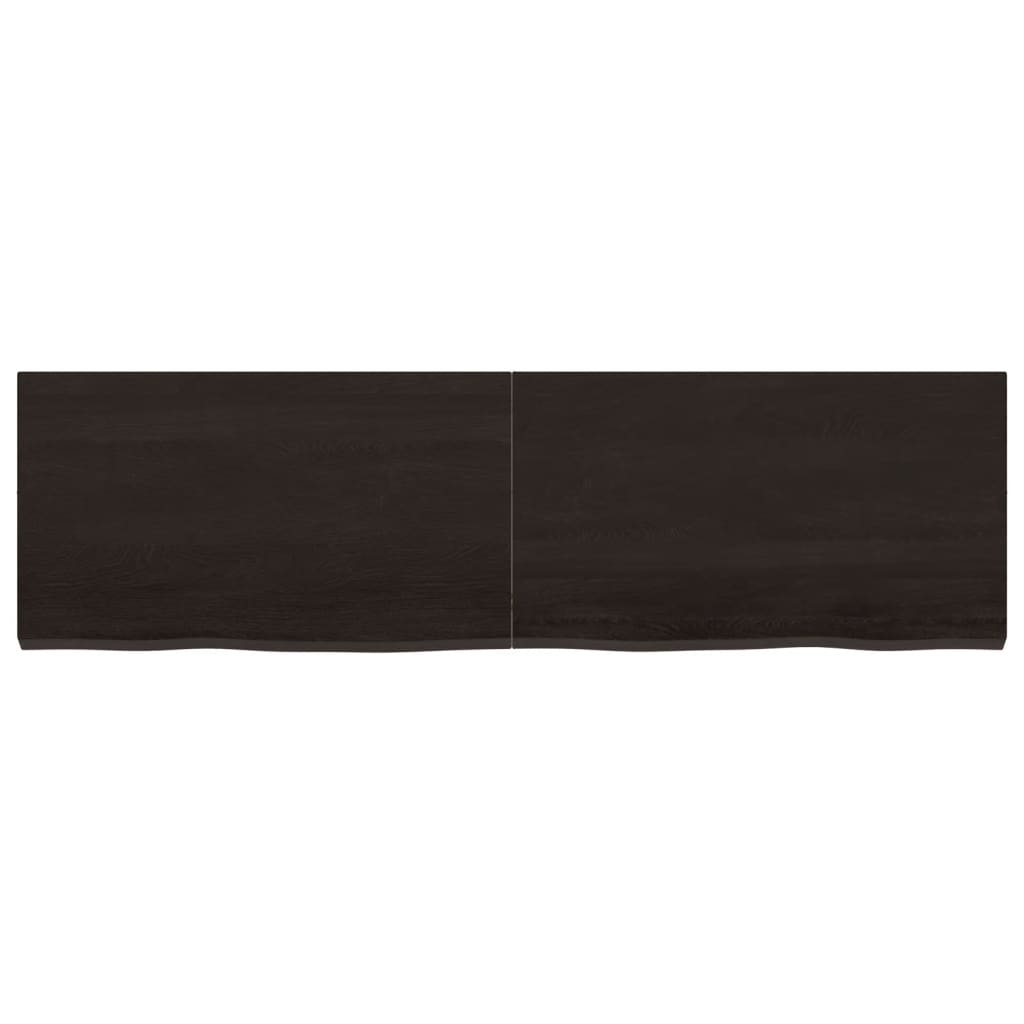 Kylpyhuoneen Työtaso T.ruskea 140X40X(2-4)Cm Käsitelty Täyspuu