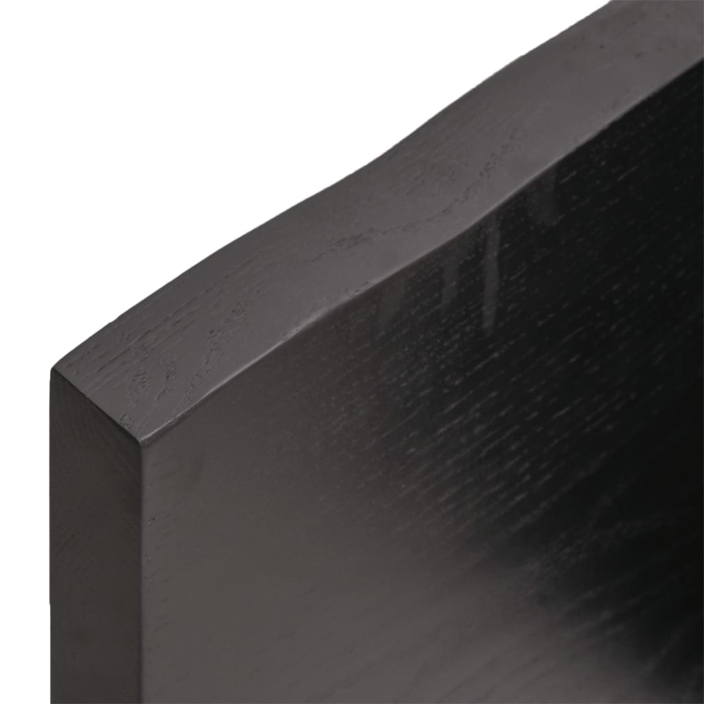 Kylpyhuoneen Työtaso T.ruskea 140X50X(2-4)Cm Käsitelty Täyspuu