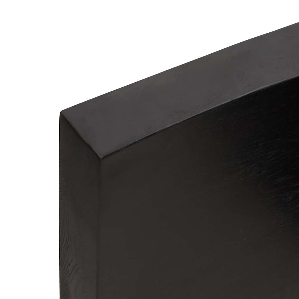 Kylpyhuoneen Työtaso T.ruskea 140X50X(2-6)Cm Käsitelty Täyspuu