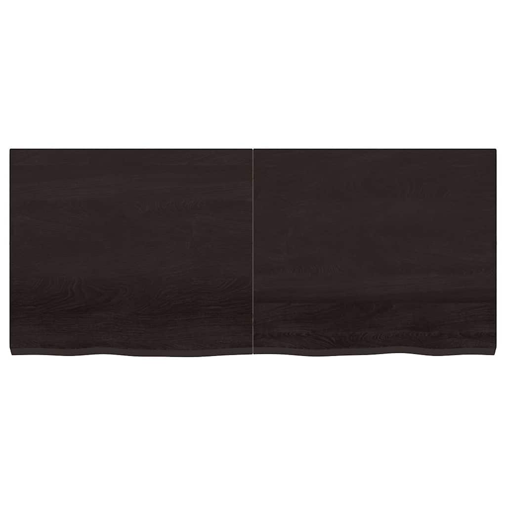 Kylpyhuoneen Työtaso T.ruskea 140X60X(2-4)Cm Käsitelty Täyspuu