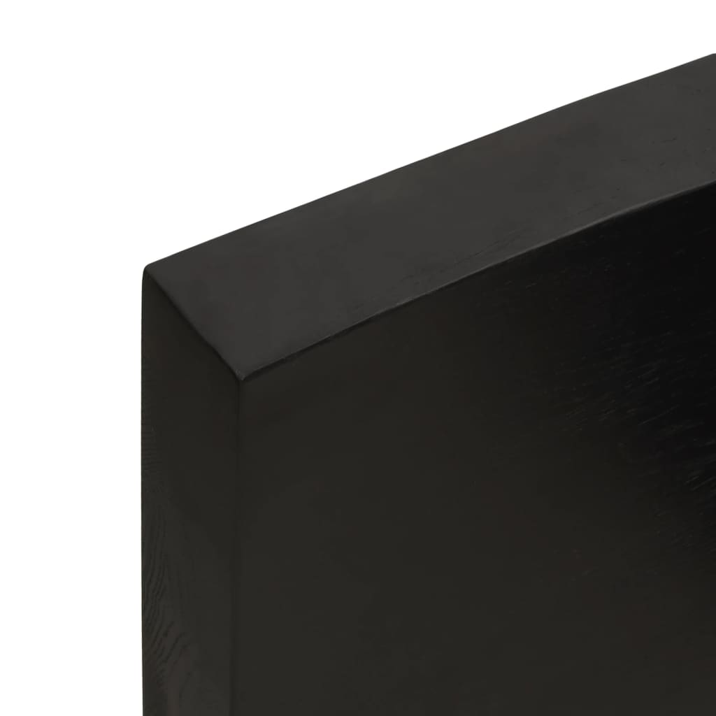 Kylpyhuoneen Työtaso T.ruskea 140X60X(2-6)Cm Käsitelty Täyspuu