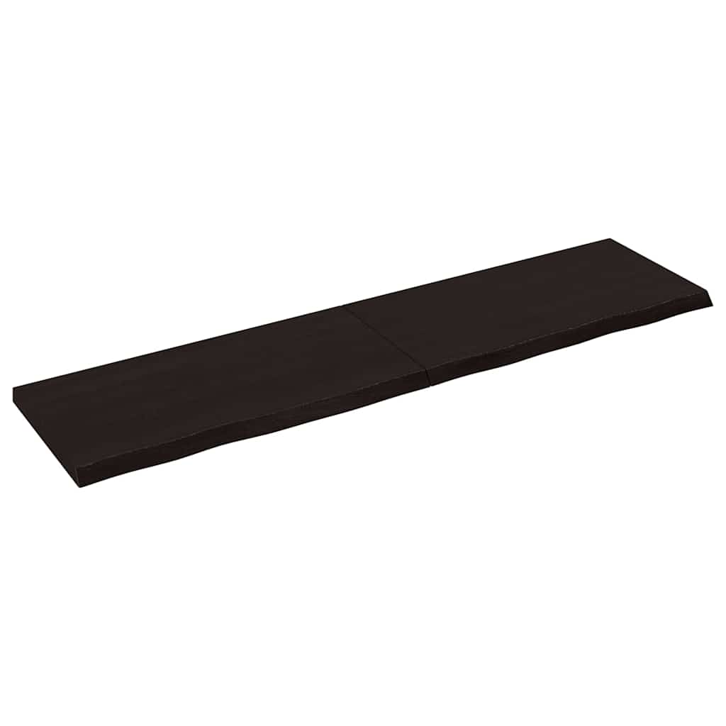 Kylpyhuoneen Työtaso T.ruskea 160X40X(2-4)Cm Käsitelty Täyspuu