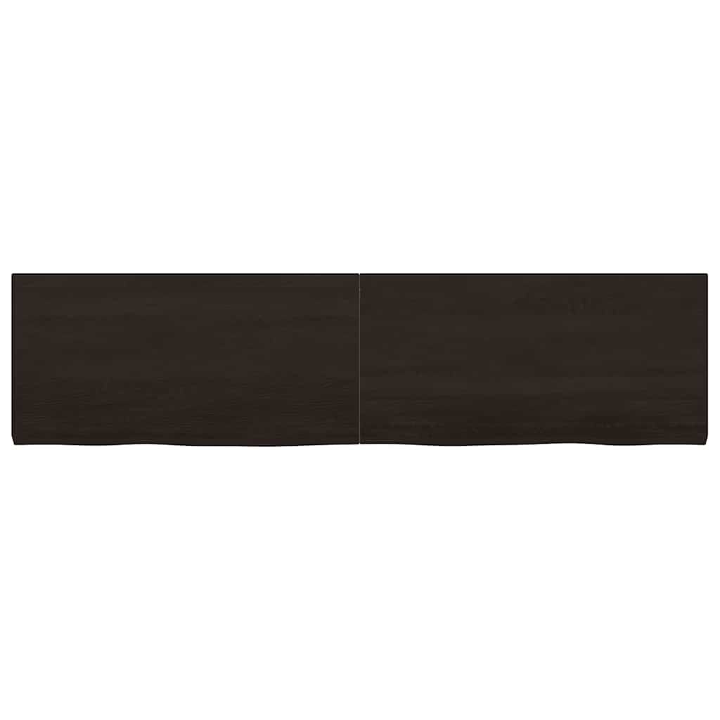 Kylpyhuoneen Työtaso T.ruskea 160X40X(2-4)Cm Käsitelty Täyspuu