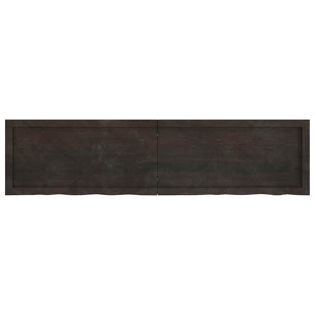 Kylpyhuoneen Työtaso T.ruskea 160X40X(2-4)Cm Käsitelty Täyspuu
