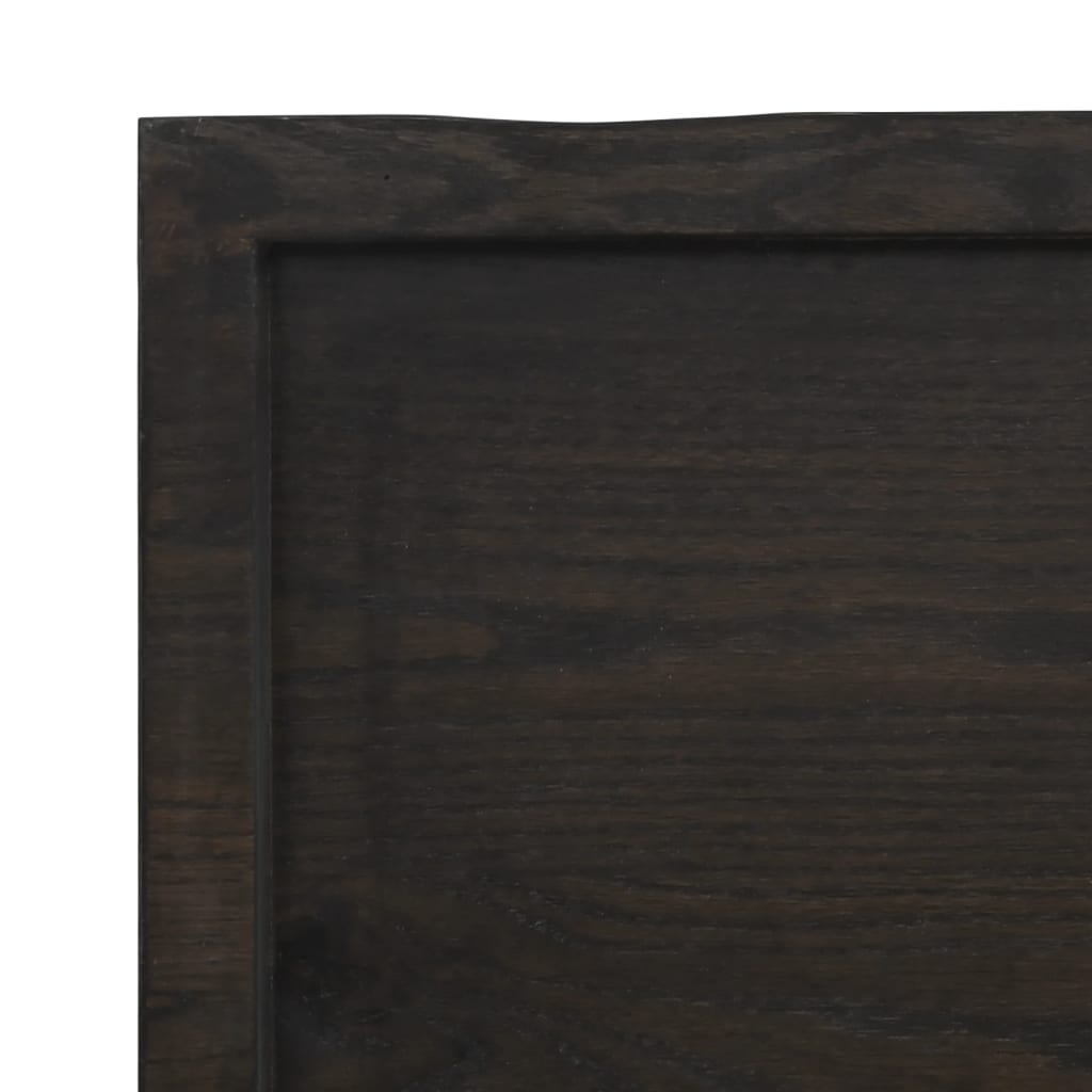 Kylpyhuoneen Työtaso T.ruskea 180X50X(2-6)Cm Käsitelty Täyspuu