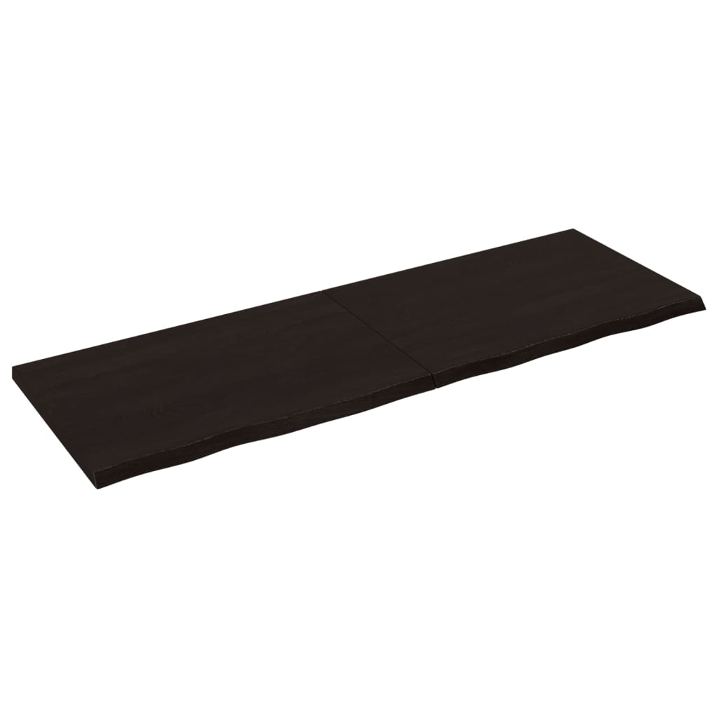 Kylpyhuoneen Työtaso T.ruskea 180X60X(2-4)Cm Käsitelty Täyspuu